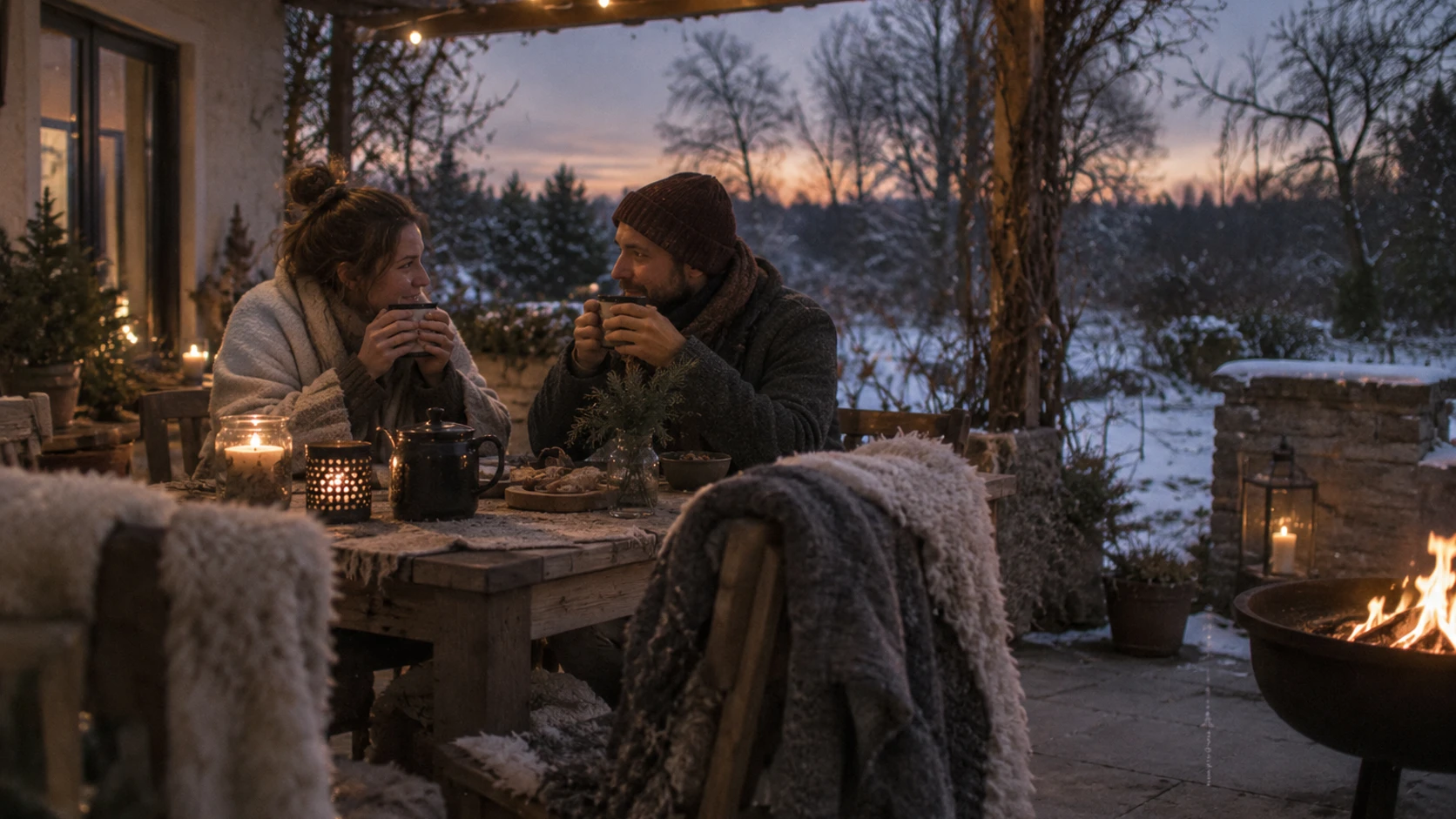 Aménager une terrasse confortable pour en profiter toute l’année, même durant l’hiver