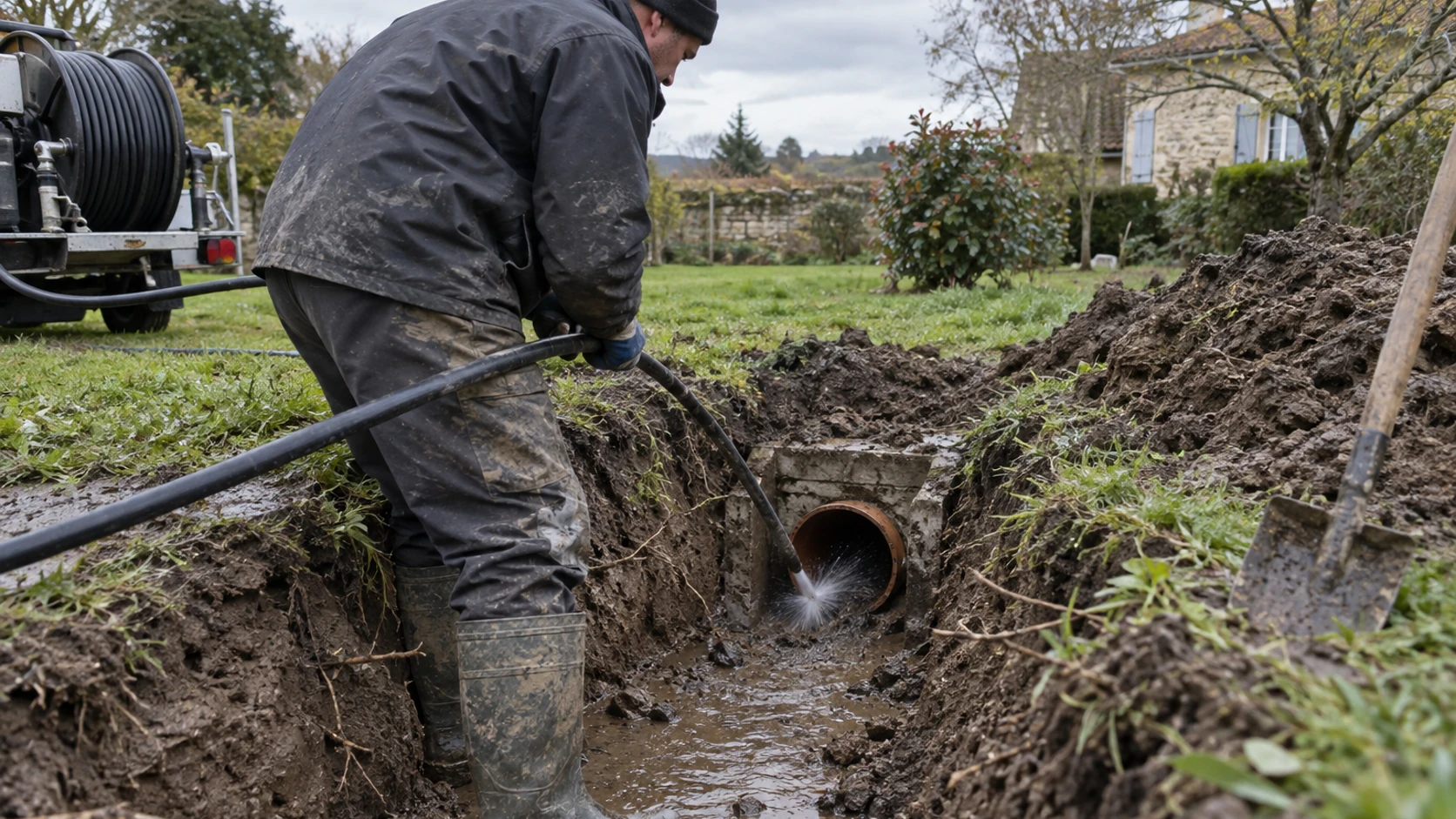 Comment déboucher une canalisation enterrée ?