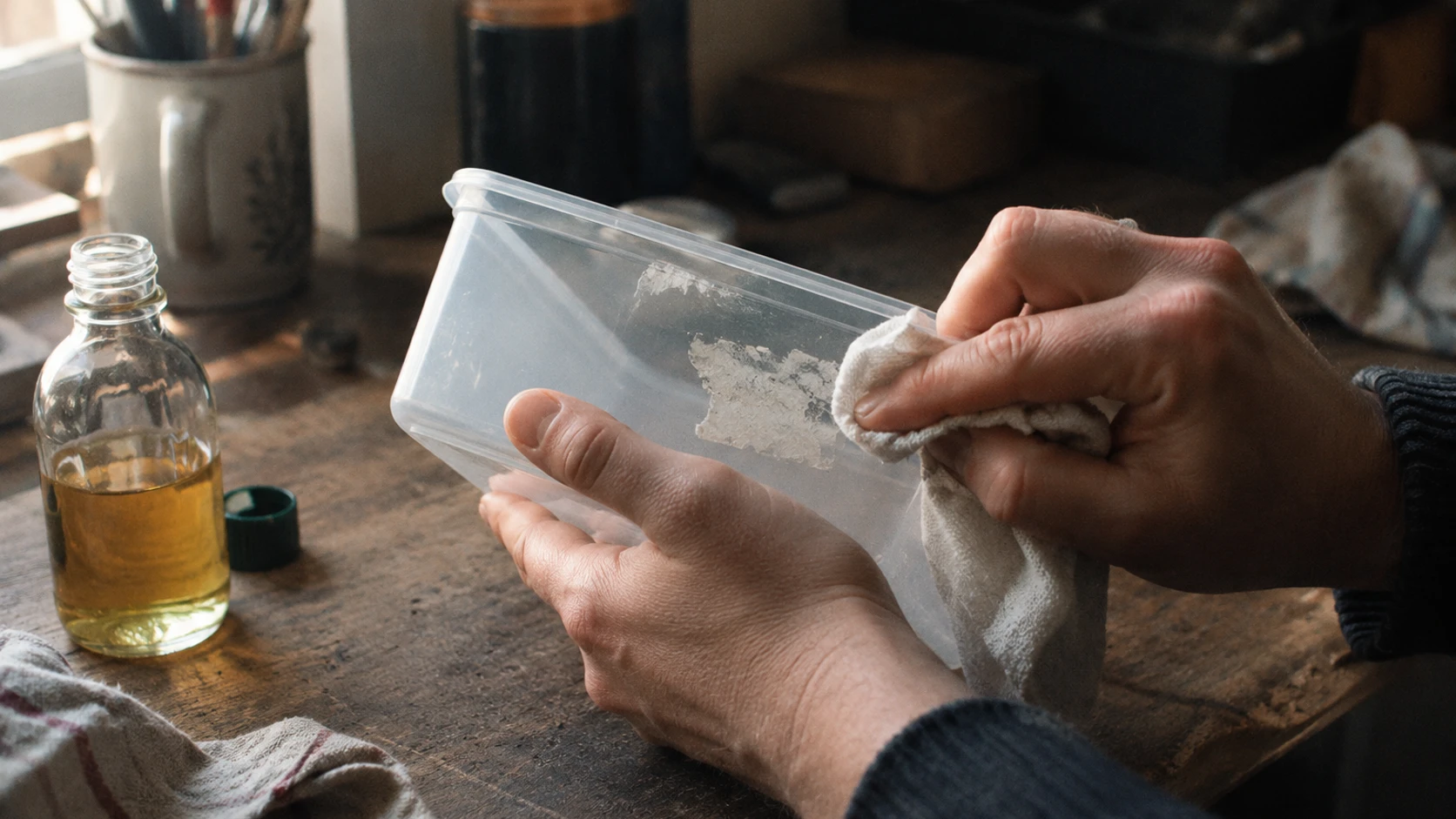 Comment enlever efficacement de la colle sur du plastique