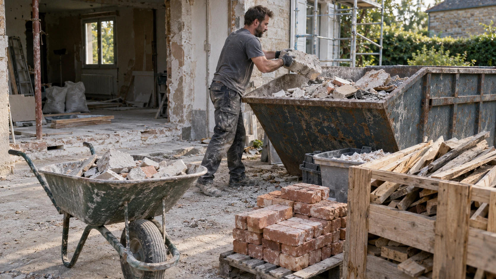 Comment évacuer les déchets des chantiers sans perdre de temps ?