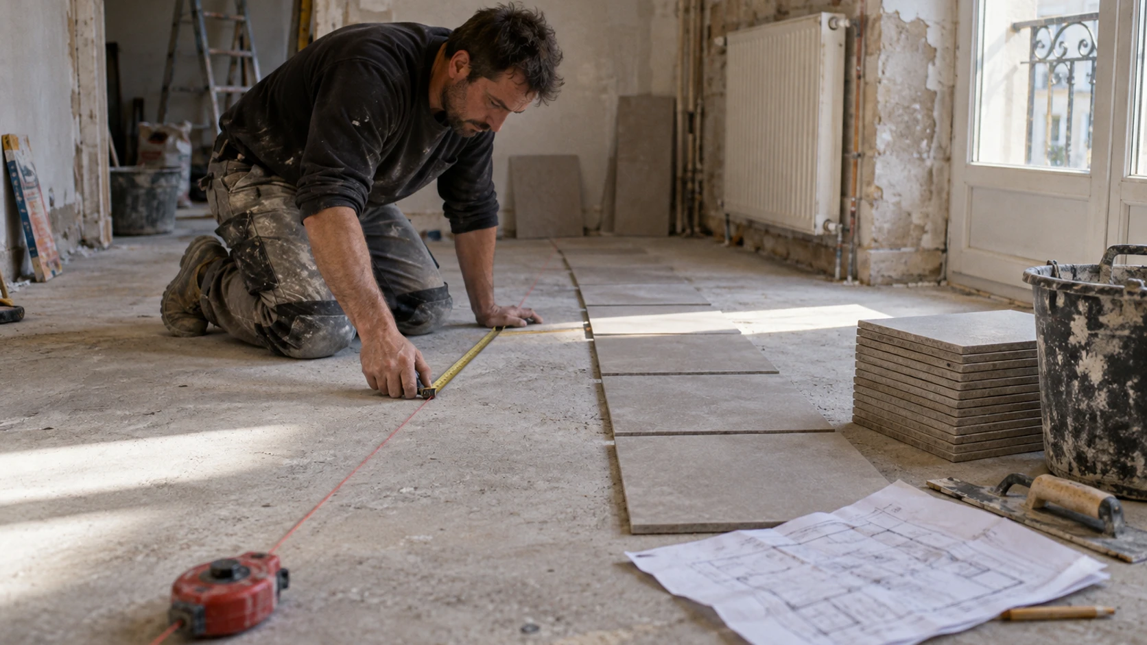 Élaborer un plan de calepinage pour une pose parfaite des revêtements de sol