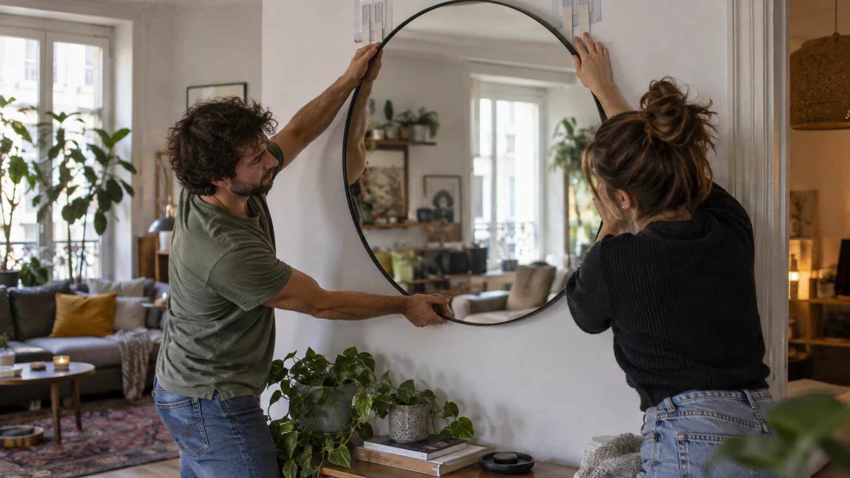 Comment fixer un objet lourd sans percer le mur ?
