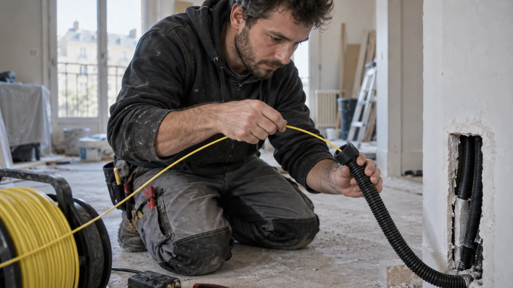 quelle gaine pour passer la fibre optique en intérieur