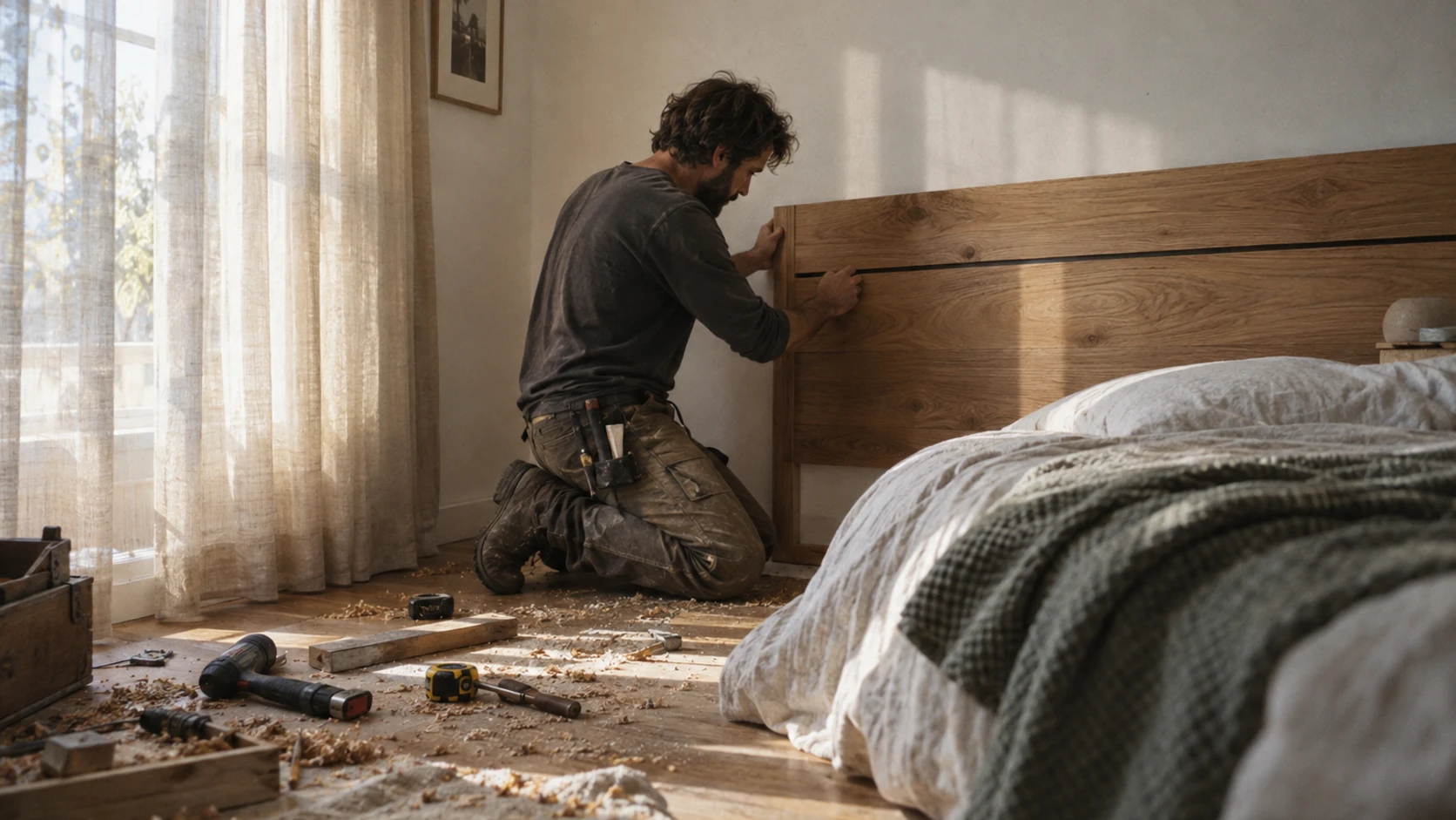 Tête de lit en bois : modernité et élégance pour votre chambre