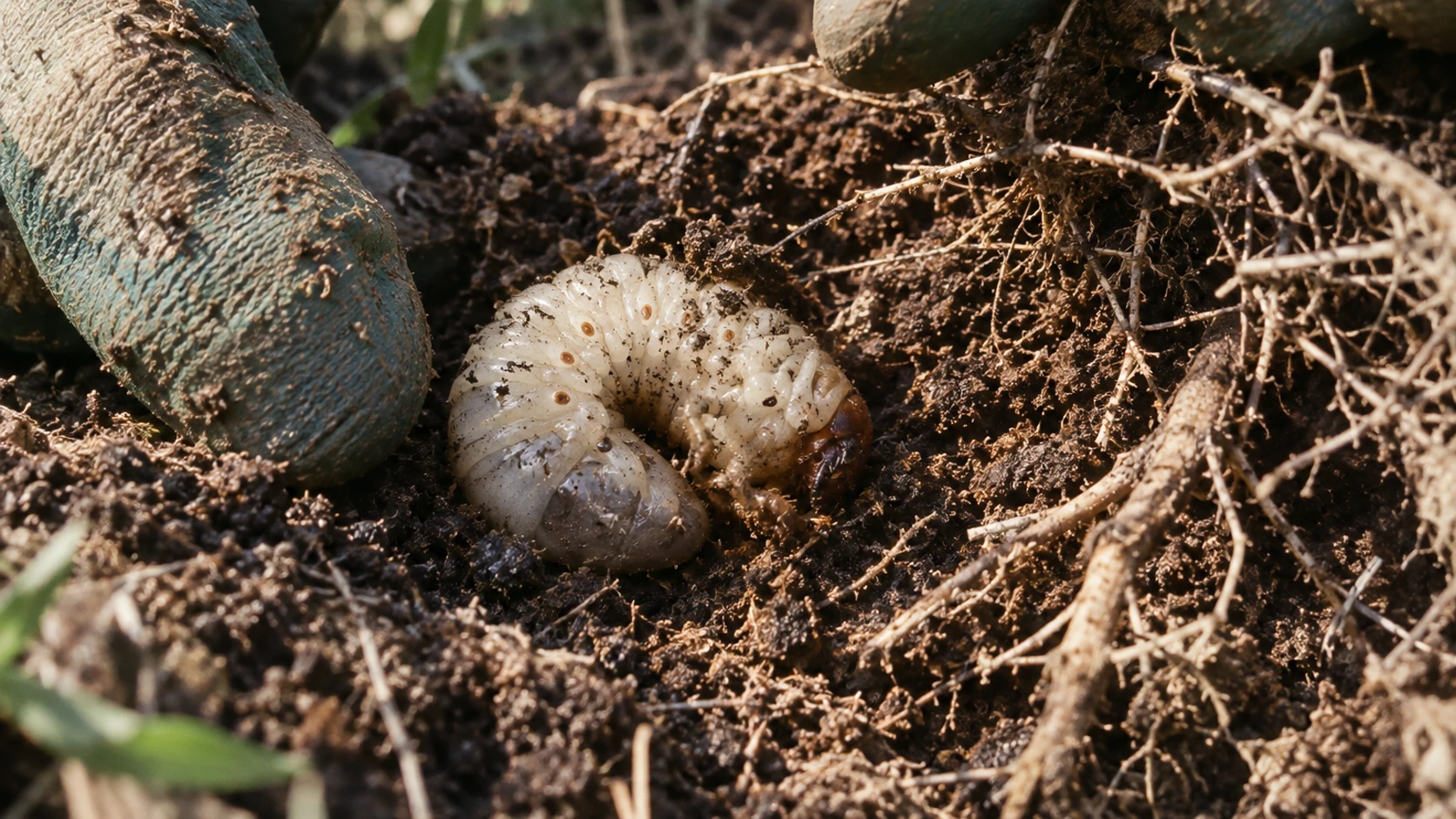 Identifier et traiter la larve de hanneton au jardin