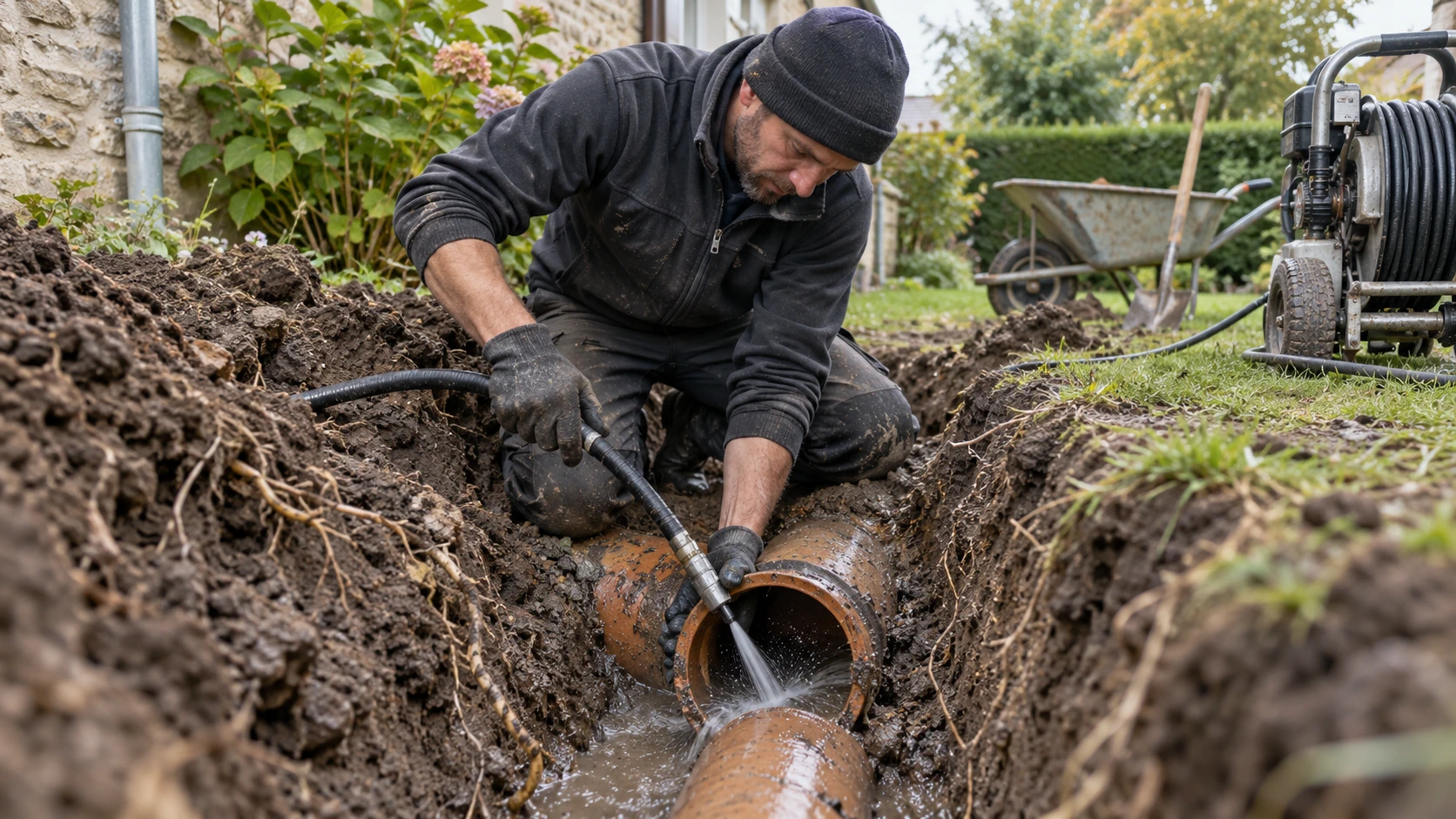 Les méthodes efficaces pour déboucher une canalisation enterrée