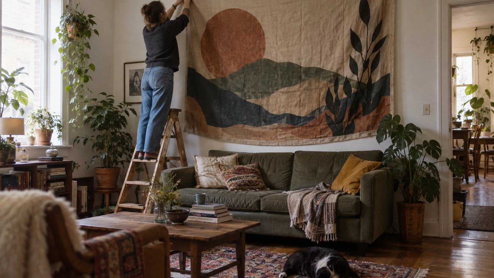 Où installer une tenture murale suspendue ?