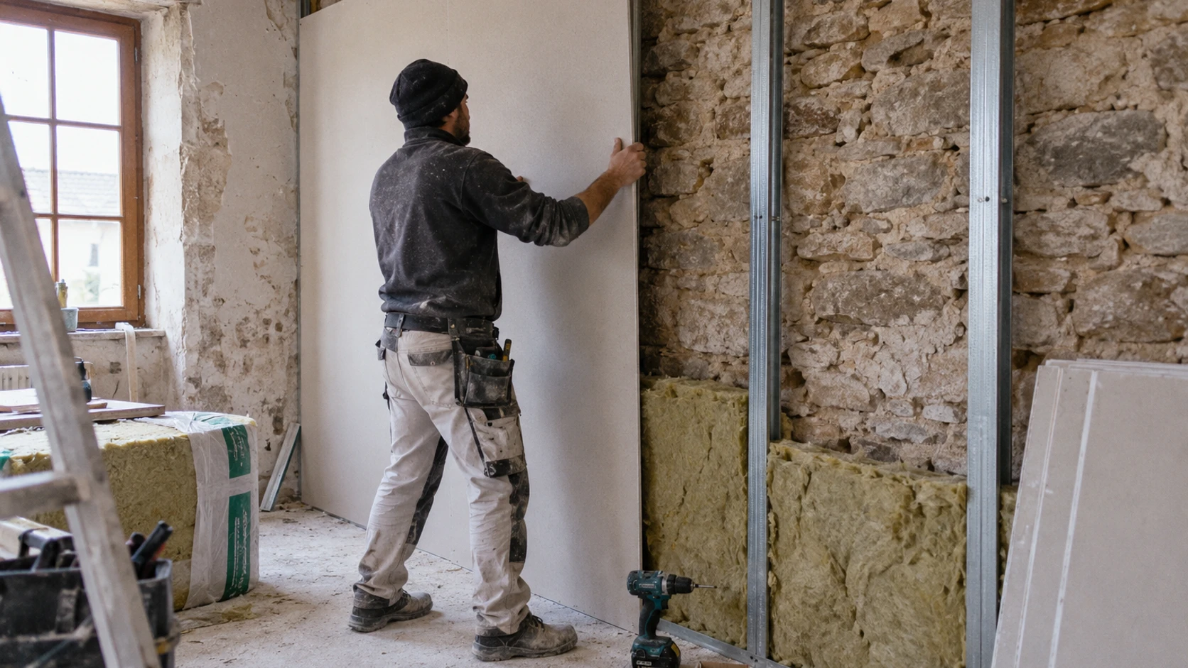 Réussir la pose de placo sur mur en pierre : votre guide pratique de rénovation
