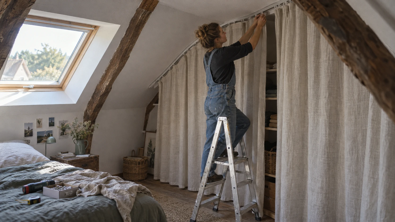 Rideau sous pente : comment réussir sa pose sans se tromper ?