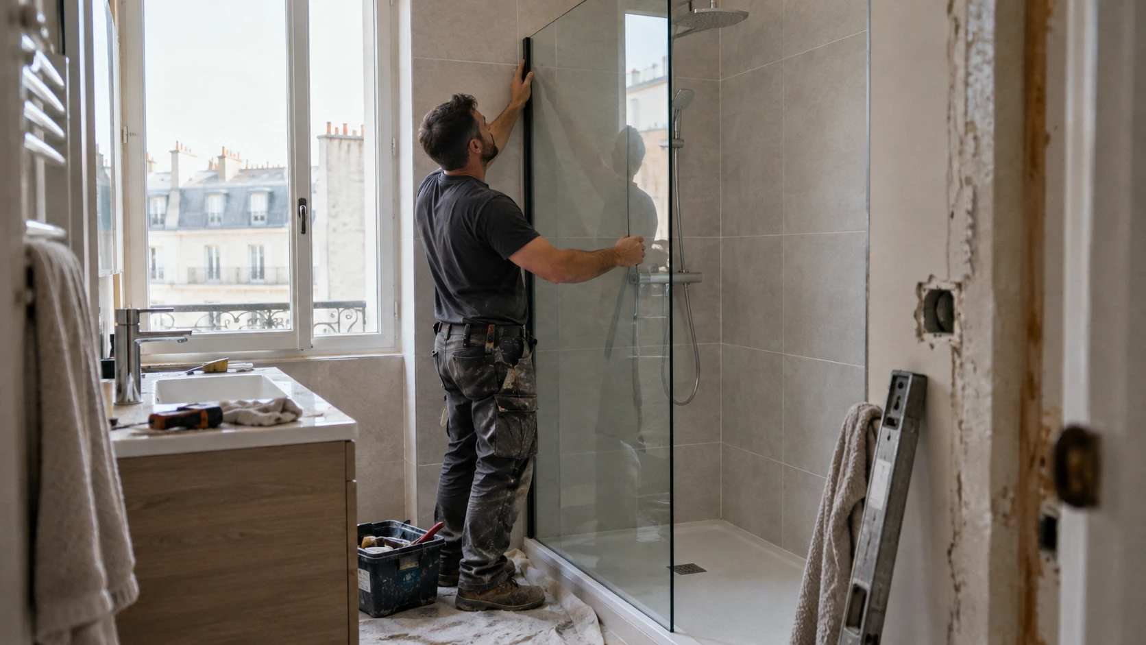 Transformez votre baignoire en espace douche moderne et élégant