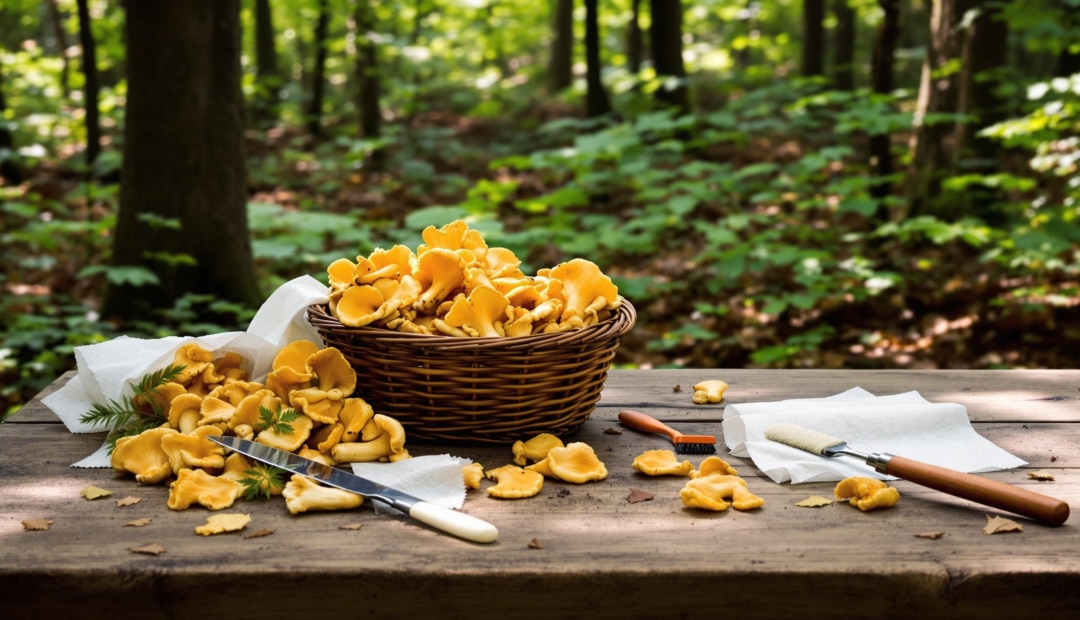 Après la cueillette : comment bien nettoyer les chanterelles sans perdre leur saveur ?