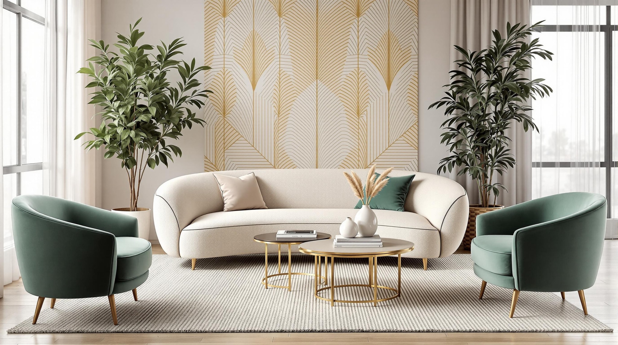 Atouts des canapés haricot et demi-lune : allier confort et style