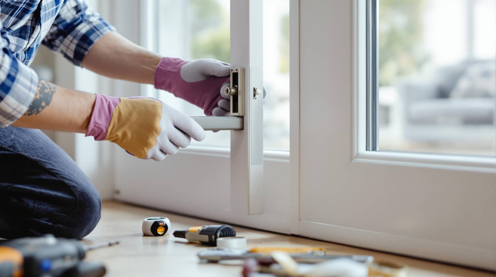 Installer une poignée extérieure sur porte-fenêtre PVC : le guide pratique