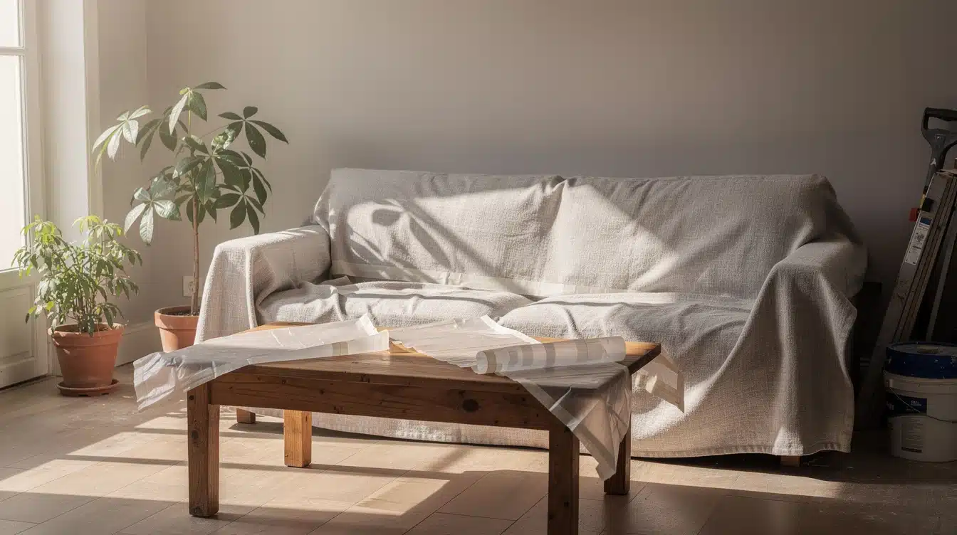 Protection de meubles lors de travaux